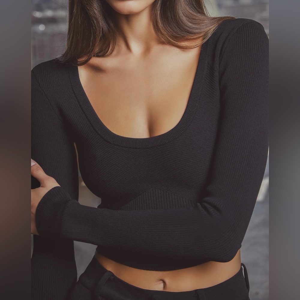 CUTS Clothing Coreflex long sleeve scoop neck top